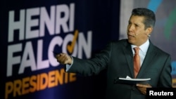 El candidato presidencial venezolano Henri Falcón dice que está dispuesto a recibir ayuda humanitaria del exterior si gana las elecciones del 20 de mayo próximo.
