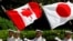 캐나다와 일본 국기