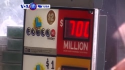 VOA60 America- An unknown lottery ticket in Massachusetts won the $759 million Powerball jackpot