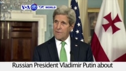 VOA60 World PM - Kerry to Meet with Putin on Moscow's Troop Withdrawal from Syria