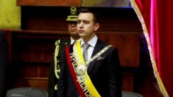 Daniel Noboa asumió la presidencia de Ecuador con el compromiso de trabajar por el crecimiento y la seguridad
