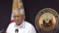 Philippine Foreign Affairs Secretary Albert Del Rosario speaks during a media briefing at the foreign affairs headquarters in Manila, January 22, 2013. 