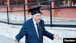 FILE PHOTO: Meet Italy's oldest student, surviving WW2 and a pandemic to graduate at 96