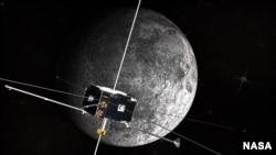 An artist's concept shows the Artemis spacecraft in orbit around the moon. (NASA)