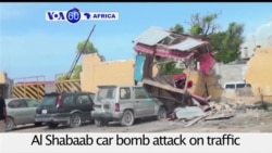 VOA60 Africa - Somalia: At least three police officers dead in Al Shabaab car bomb attack in Mogadishu