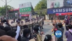 Rangoon Protests against Military Rule