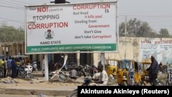 Campagne anti-corruption, Kano, Nigeria, le 19 janvier 2016. 