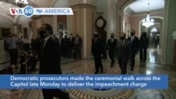 VOA60 Ameerikaa - US House Lawmakers Deliver Article of Impeachment to Senate