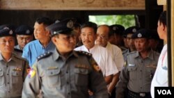 ဦးကိုနီကို လုပ်ကြံသတ်ဖြတ်ခံရမှုနဲ့ဆက်စပ်ပြီး စွပ်စွဲ ဖမ်းဆီးခံ ထားရသူတွေကို ဒီကနေ့ ဒုတိယအကြိမ်မြောက် ရုံးထုတ် စစ်ဆေး။ (ဗွီအိုအေမြန်မာပိုင်း-ထက်အောင်ခန့်)