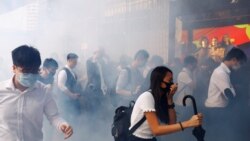 VOA连线(海彦)：香港6.12反修例首次警民冲突半年 港人集会纪念