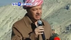 VOA60 Duniya: Shugaban 'Kurdawa ya Ziyarci Dutsen Sinjar, Iraqi, Disamba 22, 2014