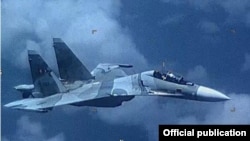 Un Sukhoi 30 de la Fuerza Aérea de Venezuela en una foto de 2019.