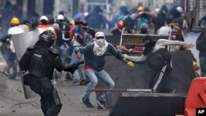 riot civil unrest police stuck