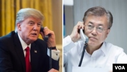 Presiden Amerika Donald Trump dan Presiden Korea Selatan Moon Jae-in kembali melakukan pembicaraan lewat telepon hari Senin (4/9) untuk membahas isu Korea Utara. 