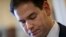 Sen. Marco Rubio, R-Fla., the son of Cuban immigrants, prepares for a news conference where he expressed his disappointment in President Barack Obama's initiative to normalize relations between the U.S. and Cuba, Dec. 17, 2014, on Capitol Hill in Washington.