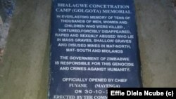 Ilitshe lesikhumbuso sabantu ababulawa yiGukurahundi elifakwe yinhlanganbiso yeIbhetshu likaZulu eBhagwe.