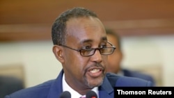 FILE - Somali Prime Minister Mohamed Roble.