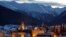 A general view shows Davos in the evening ahead of World Economic Forum, Switzerland, Jan. 20, 2019.