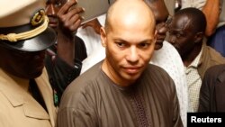 FILE - Karim Wade is seen in Dakar in a February 26, 2012, photo.