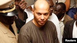 FILE - Karim Wade is seen in Dakar in a February 26, 2012, photo.