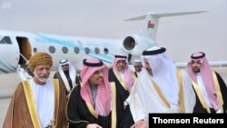出席海湾阿拉伯国家合作委员会（GCC）的各国外交部长们（2020年12月28日）。
