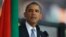 President Barack Obama speaks at the memorial service for former South African president Nelson Mandela at the FNB Stadium in Soweto near Johannesburg, Dec. 10, 2013.