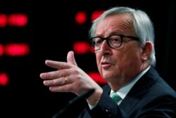 European Commission President Jean-Claude Juncker holds a news conference at the EU Commission headquarters ahead of an informal meeting of EU leaders, Brussels, Belgium, May 7, 2019.