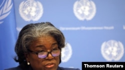린다 토머스-그린필드 유엔 주재 미국 대사 (자료사진)
