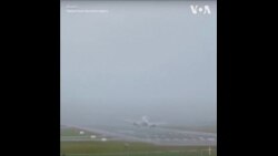 台风康芮影响台湾飞机起降