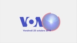 VOA60 Afrique du 25 octobre 2019