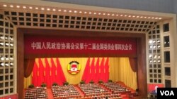 中国政协12届4次会议在北京人民大会堂隆重开幕(资料照片)