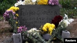 The grave of Felipe Gomez Alonzo, a 8-year-old boy who died in the custody of U.S. Customs and Border Protection after being detained along his father, is pictured during his funeral in Yalambojoch, Guatemala, Jan. 27, 2019.