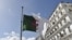 Le drapeau algérien à Alger, le 12 avril 2018.
