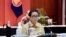 Menteri Luar Negeri RI Retno Marsudi memberikan konferensi pers secara virtual (courtesy: Kemlu RI)