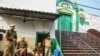 State police personnel are deployed outside the Shahi Jama Masjid following religious violence in Sambhal, India, on Nov. 25, 2024.