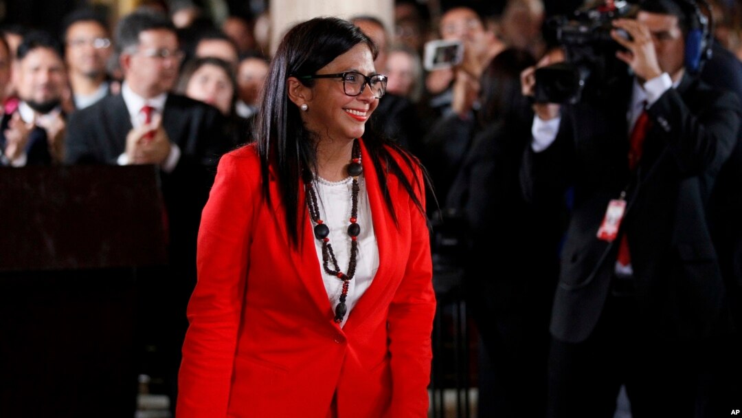 Ketua Dewan Konstituante Venezuela, Delcy Rodriguez di Caracas (foto: dok). 
