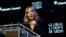 Giorgia Meloni, Italy's president of the Council of Ministers, gives an acceptance speech during the Global Citizen Awards dinner, Sept. 23, 2024, in New York.