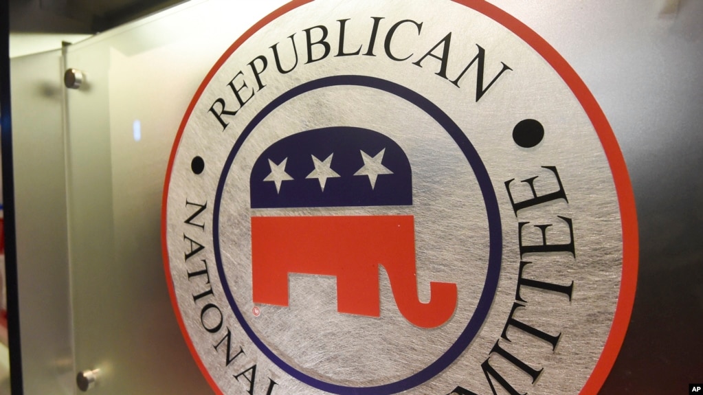 资料照片：共和党全国委员会的标识。