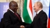 M. Ramaphosa s'est dit "très heureux" d'être en Russie pour discuter avec les autres membres de l'alliance des Brics "de questions géopolitiques" et d'autres sujets.