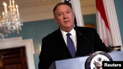 15 Ağustos 2019, Washington, ABD - Dışişleri Bakanı Mike Pompeo