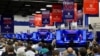 Vista general del primer debate presidencial entre Hillary Clinton y Donald Trump en la Universidad Hofstra, Nueva York.