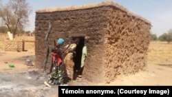 FILE: Image of Fulani village destroyed by the Koglweogo in the center of Burkina Faso. Taken 1.3.2019