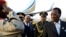 Chad President Idriss Deby arrives at Khartoum Airport on an official visit, February 2013.