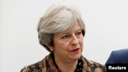 La Première ministre britannique Theresa May à West Midlands, 20 novembre 2017. 