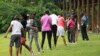 Golf is slowly gaining popularity in Nigeria. Every Saturday, young people take lessons at the IBB International Golf and Country Club in the Nigerian capital of Abuja. Uloma Mbuko is the lead instructor. (C. Oduah/VOA)