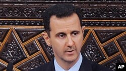 Syrian President Bashar al-Assad, in Damascus (file photo)