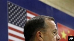 중국을 방문중인 멀린 미 합참의장