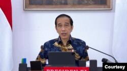 Presiden Jokowi dalam Ratas di Istana Kepresidenan , Jakarta, Senin (6/9) mengatakan pemerintah mewaspadai varian baru Corona, Varian Mu agar tidak masuk ke Indonesia (biro Setpres)