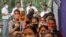 Phụ nữ Ấn Độ chờ xét nghiệm COVID-19 tại New Delhi, ngày 2/7/2021.