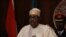 FILE: Nigerian President Muhammadu Buhari speaks during the launch of the new Nigerian currency in Abuja. Taken November 23, 2022